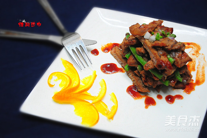 秋季贴膘之煎牛排成品图